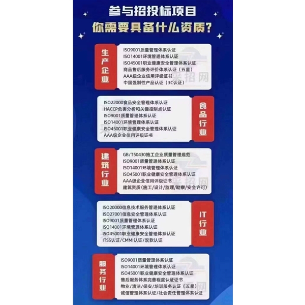 参与投标项目需要具备什么资质